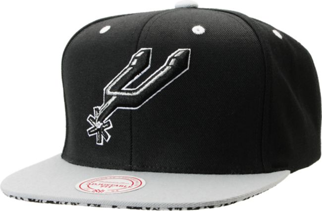NBA Mitchell and Ness San Antonio Spurs Crackle Snapback Hat