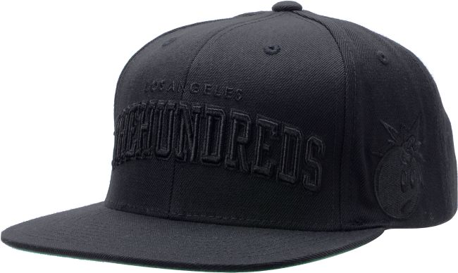 The Hundreds Player Black Snapback Hat