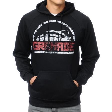 Grenade Side Stenz Black Pullover Hoodie