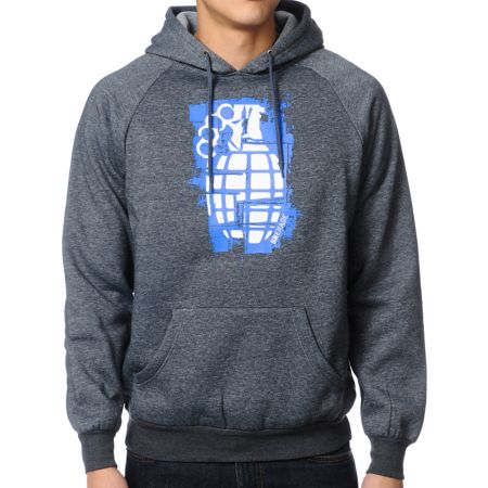 Grenade Knuckle Up Charcoal Pullover Hoodie