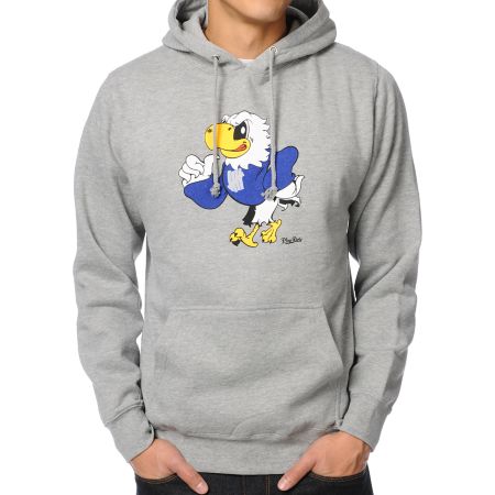 Undefeated Heather Grey Pullover Hoodie
