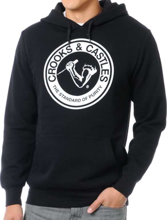 Crooks and Castles Standard of Purity Black Pullover Hoodie