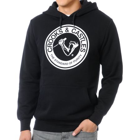 Crooks and Castles Standard of Purity Black Pullover Hoodie