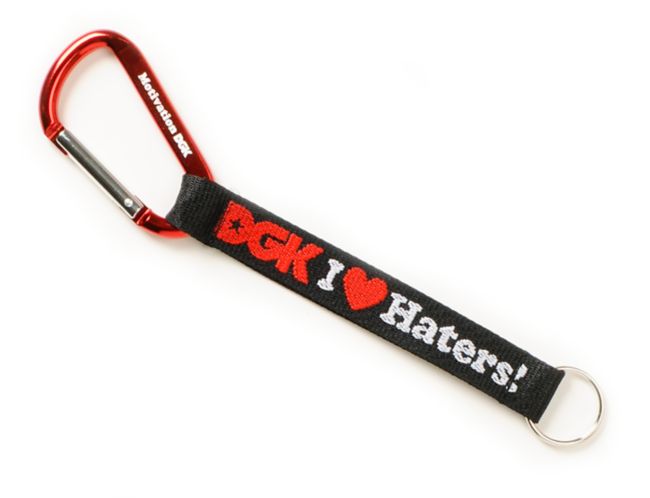 DGK Haters Black Carabiner Key Chain
