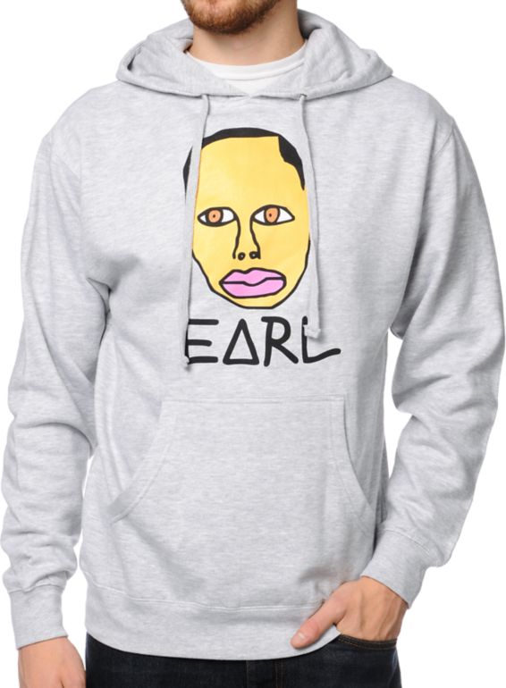 Odd Future Earl Heather Grey Pullover Hoodie