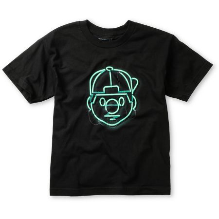 Trukfit Boys Tommy Neon Black Tee Shirt