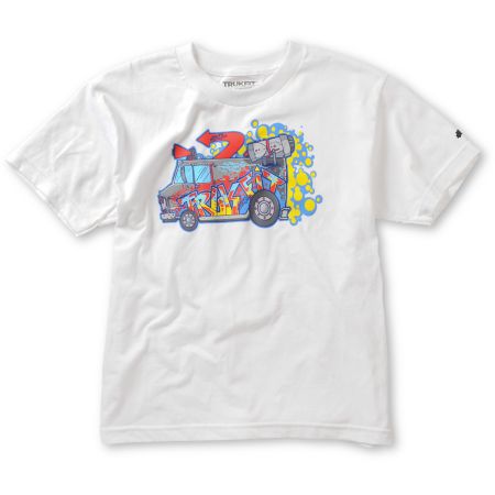 Trukfit Boys Boarderlands White Tee Shirt