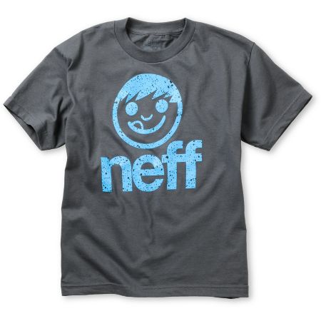 Neff Boys Sucker Spritz Charcoal Tee Shirt