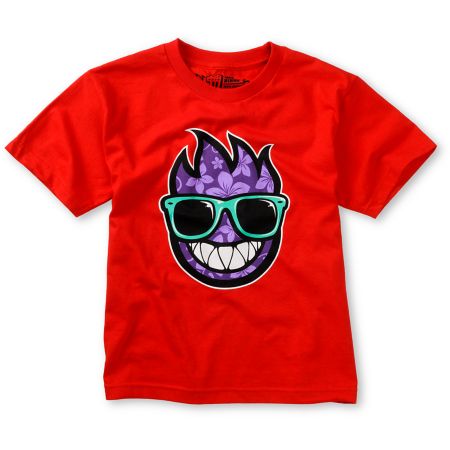 Spitfire Boys Wayfarer Red Tee Shirt