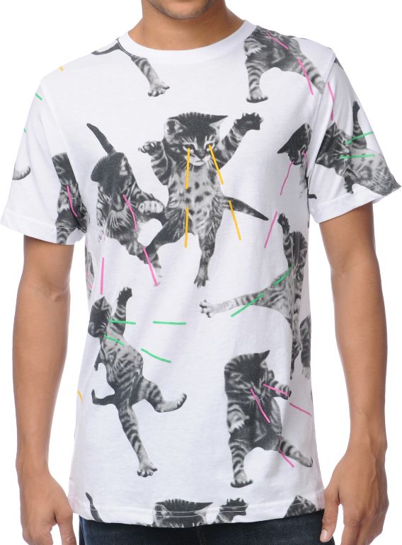 A-Lab Kitties White Tee Shirt