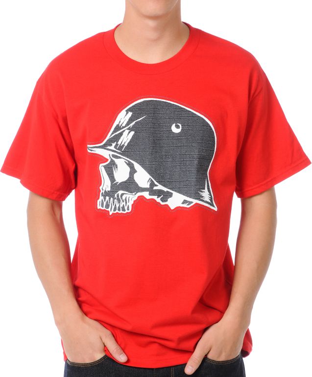 Metal Mulisha Grip Red Tee Shirt