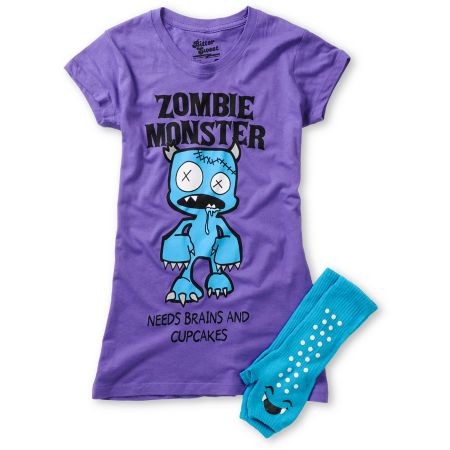 Bitter Sweet Zombie Monster Graphic Tee & Hand Warmer Pack