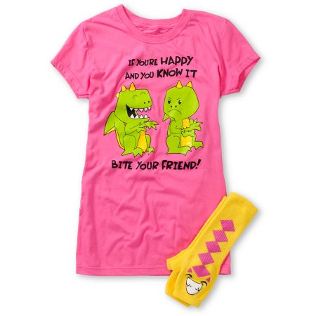 Bitter Sweet Bite Your Friend Graphic Tee & Hand Warmer Pack