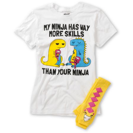 Bitter Sweet My Ninja Graphic Tee & Hand Warmer Pack
