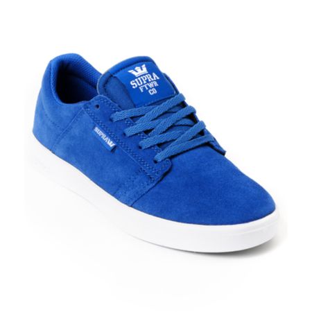 Supra Kids Westway Royal Blue Skate Shoe