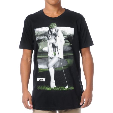 TMLS Hole In One Black Tee Shirt 