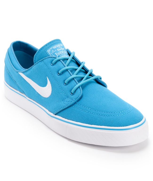 Nike SB Zoom Stefan Janoski Neo Turquoise & White Canvas Shoe