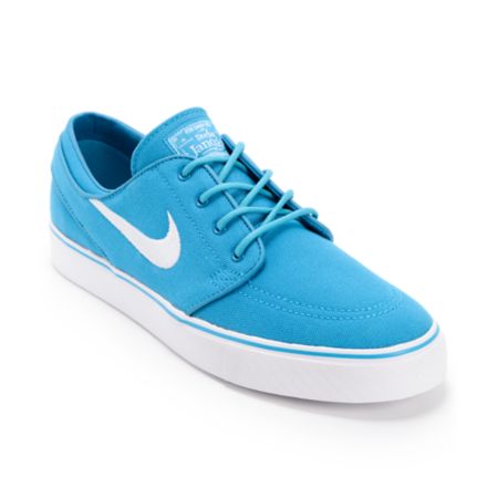 Nike SB Zoom Stefan Janoski Neo Turquoise & White Canvas Shoe