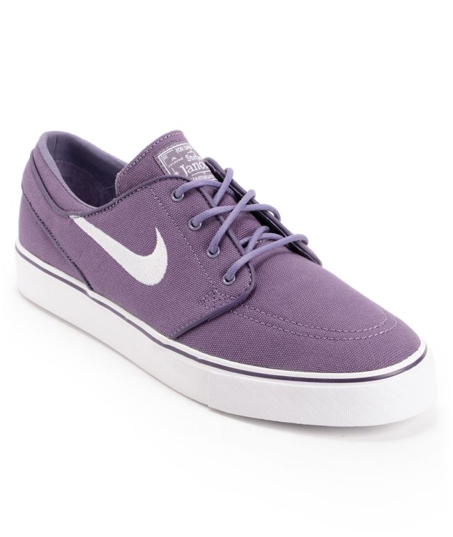 Nike SB Zoom Stefan Janoski Canyon Purple & White Canvas Shoe