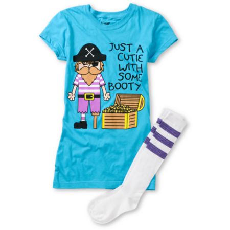 Bitter Sweet Booty Graphic Tee & Socks Pack