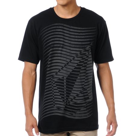 Volcom Wave Stone Black Tee Shirt
