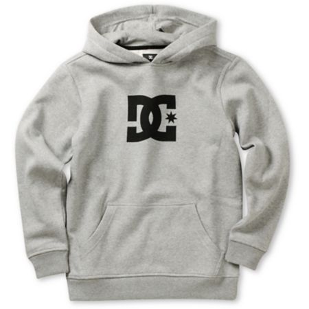 DC Boys Star Heather Grey Pullover Hoodie