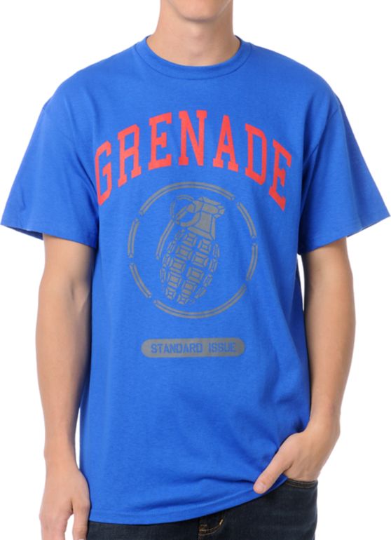 Grenade Stadium Logo Blue Tee Shirt