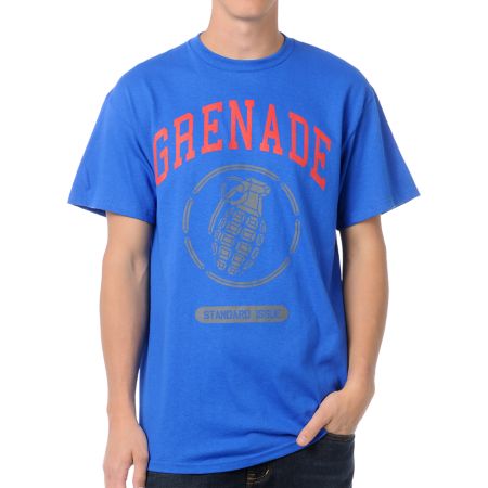 Grenade Stadium Logo Blue Tee Shirt