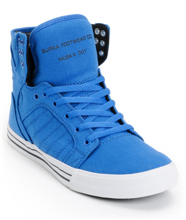 Supra Skytop Royal, Black & White Canvas Skate Shoe