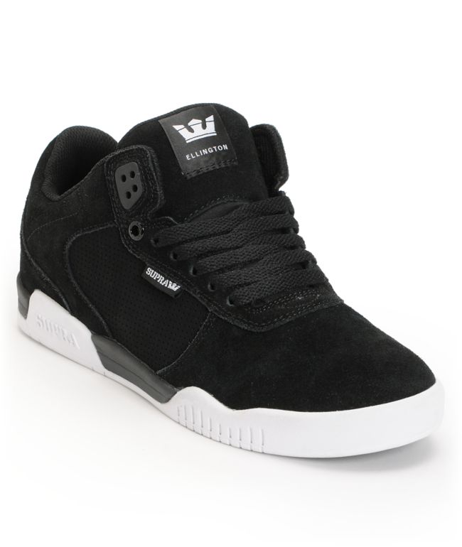 Supra Ellington Black & White Skate Shoe