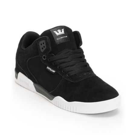 Supra Ellington Black & White Skate Shoe