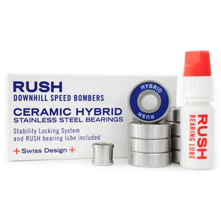 Rush Ceramic Hybrid Skateboard Bearings