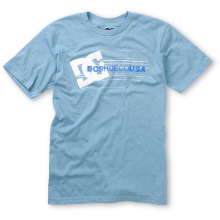 DC Boys Streamers Blue Tee Shirt