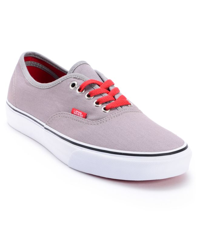 Vans Authentic Pop Lace Frost Grey Skate Shoes
