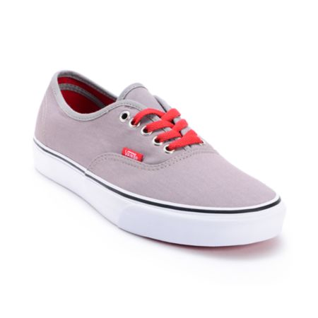Vans Authentic Pop Lace Frost Grey Skate Shoes