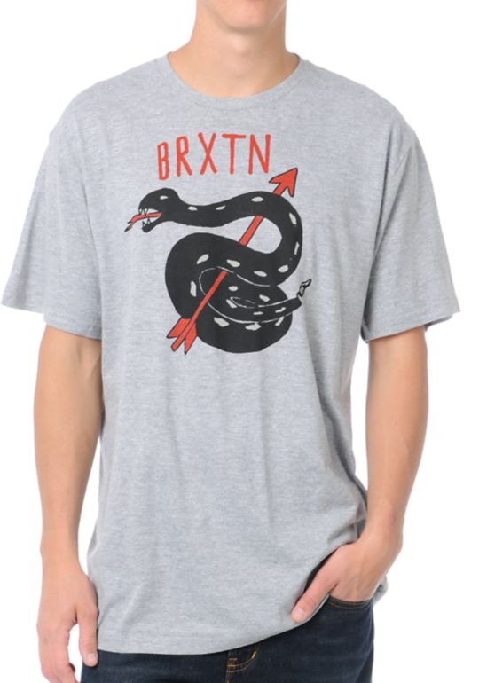 Brixton Rattle Grey Tee Shirt