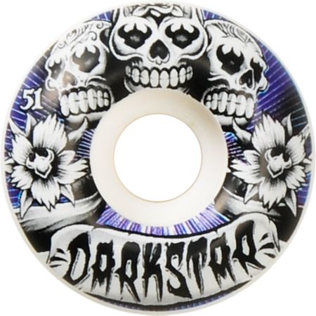 Darkstar Muertes 51mm White Skateboard Wheels