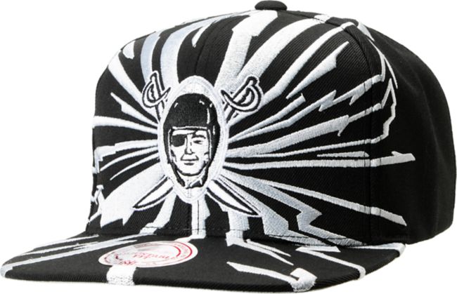 NFL Mitchell and Ness Raiders Earthquake Snapback Hat