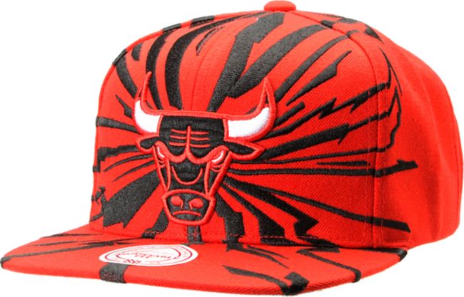 NBA Mitchell and Ness Chicago Bulls Earthquake Snapback Hat