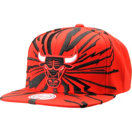 NBA Mitchell and Ness Chicago Bulls Earthquake Snapback Hat