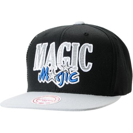 NBA Mitchell and Ness Orlando Magic Side Logo Snapback Hat