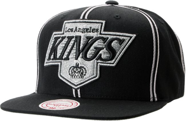 NHL Mitchell and Ness Los Angeles Kings Double Pinstripe Snapback Hat