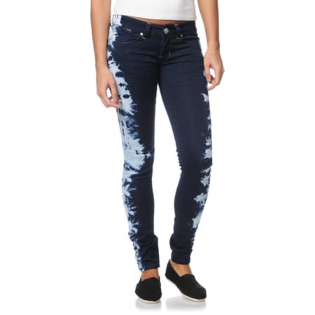 Hydraulic Chelsea Tie Dye Indigo Jeggings
