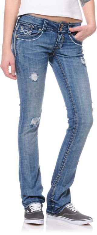 Hydraulic Addison Indigo Micro Bootcut Jeans