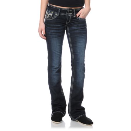 Hydraulic Amelia Indigo Blue Bootcut Jeans