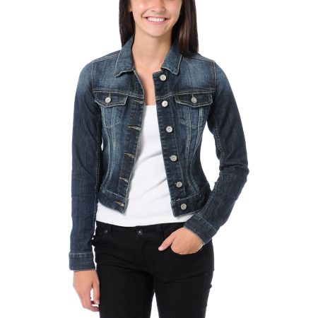 Almost Famous Dark Indigo Jean Jacket