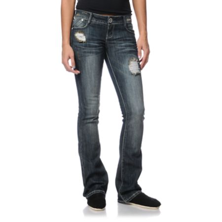 Almost Famous Ashton Dark Blue Bootcut Jeans