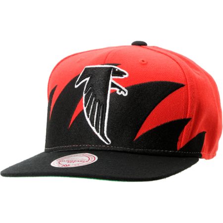 NFL Mitchell and Ness Atlanta Falcons Sharktooth Snapback Hat