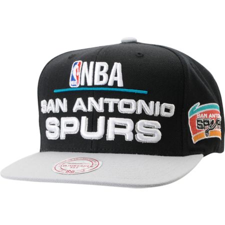 NBA Mitchell and Ness San Antonio Spurs Media Day Snapback Hat