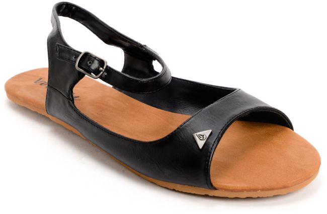 Volcom Girls Trust Me Black Sandal